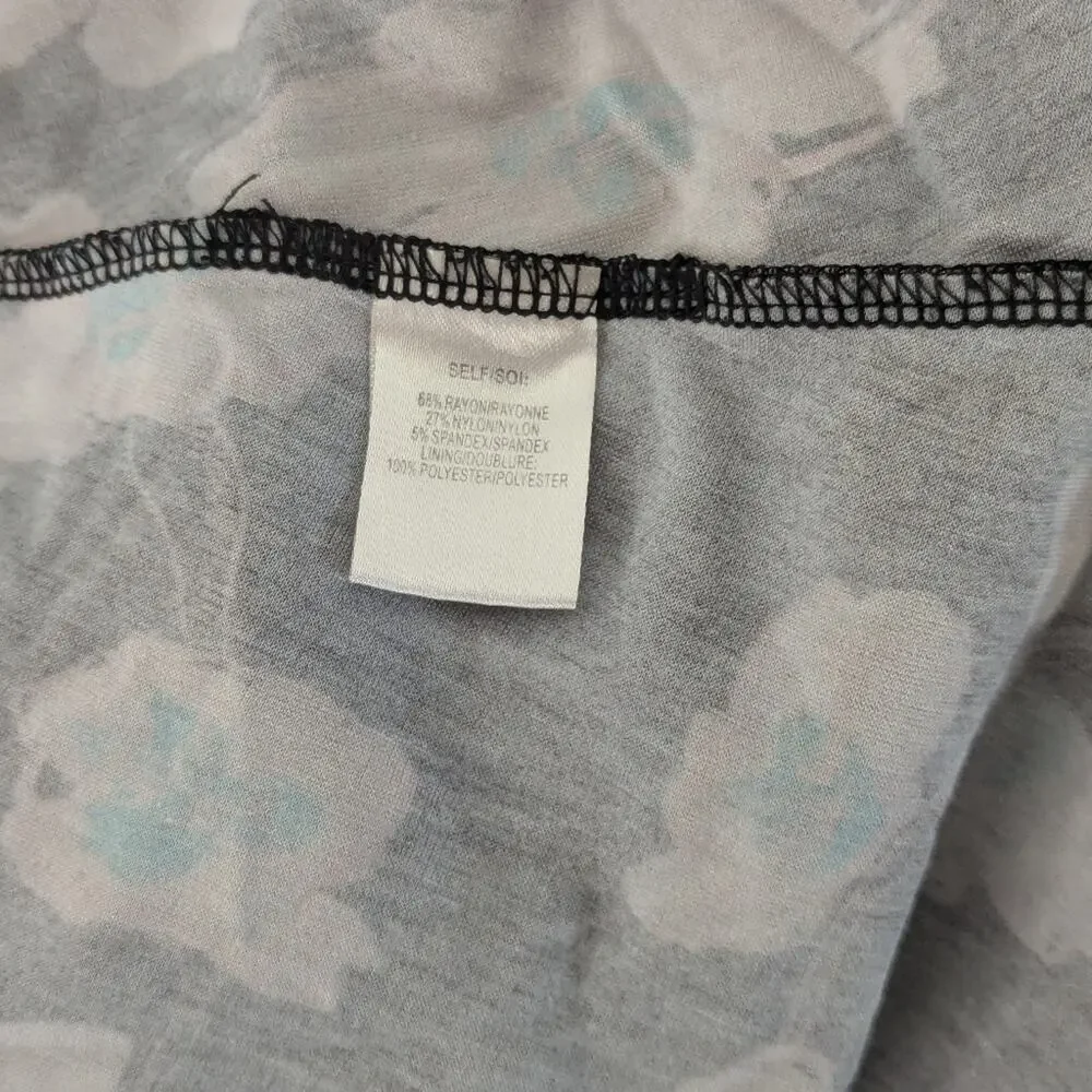 RTR Tanya Taylor Noemie Dress sz 6 floral printed long sleeve a-line knit